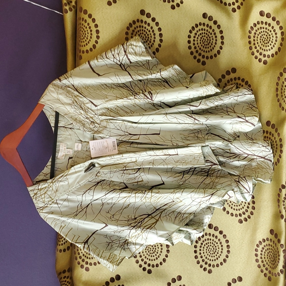 Kimchi & blue NWT silk cape mint green S/M .